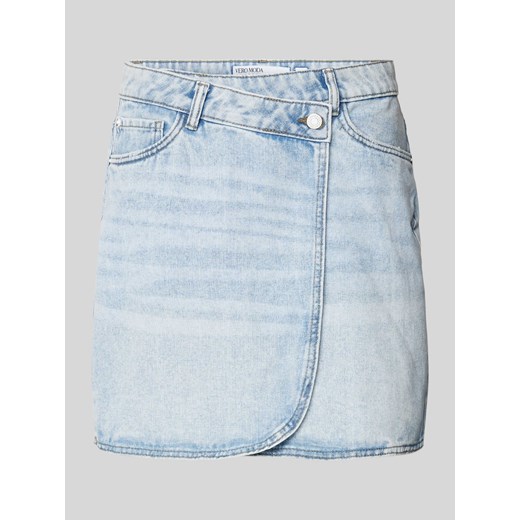 Spódnica jeansowa w kopertowym stylu model ‘BETTY’ Vero Moda M Peek&Cloppenburg 