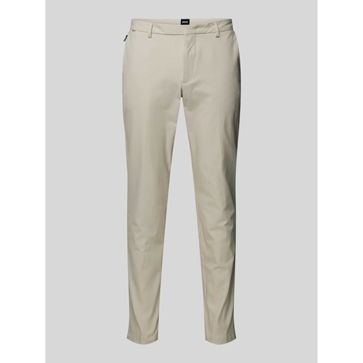Spodnie do garnituru o kroju slim fit z kieszeniami z tyłu model ‘Kaito’ ze sklepu Peek&Cloppenburg  w kategorii Spodnie męskie - zdjęcie 172115355