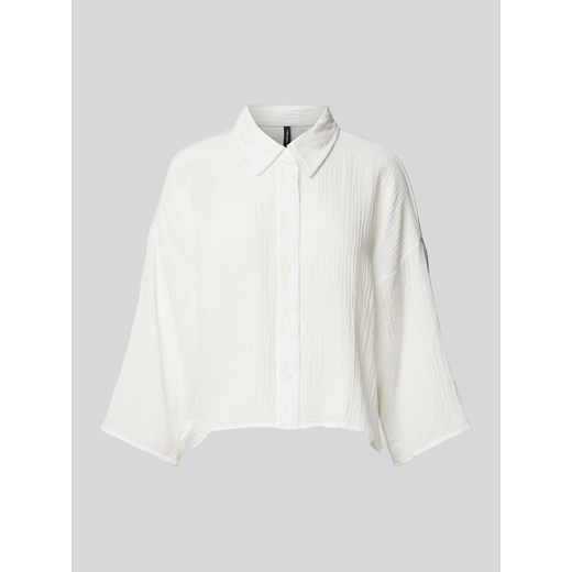 Bluzka krótka z rękawem o dł. 3/4 model ‘NATALI’ ze sklepu Peek&Cloppenburg  w kategorii Koszule damskie - zdjęcie 172115409