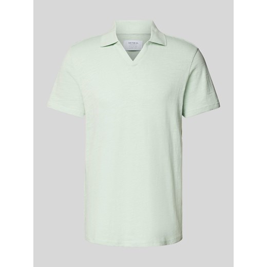 Koszulka polo o kroju regular fit z dekoltem w serek ze sklepu Peek&Cloppenburg  w kategorii T-shirty męskie - zdjęcie 172115437