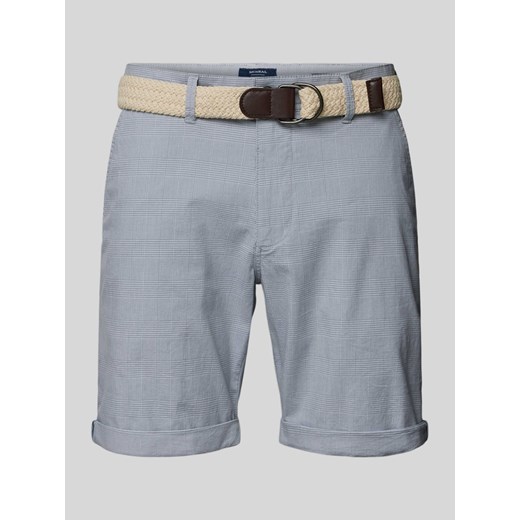Bermudy o kroju slim fit ze wzorem w kratę glencheck ze sklepu Peek&Cloppenburg  w kategorii Spodenki męskie - zdjęcie 172115519
