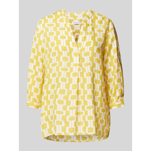 Bluzka lniana z rękawem o dł. 3/4 model ‘Washer!’ ze sklepu Peek&Cloppenburg  w kategorii Bluzki damskie - zdjęcie 172115549
