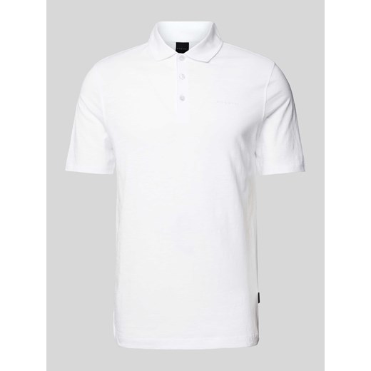 Koszulka polo o kroju slim fit w jednolitym kolorze ze sklepu Peek&Cloppenburg  w kategorii T-shirty męskie - zdjęcie 172115576