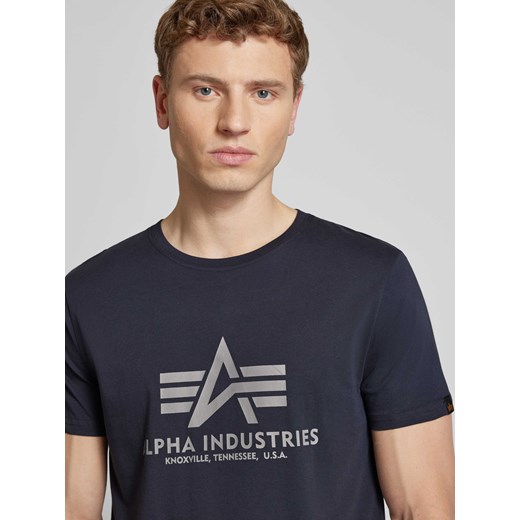 T-shirt z nadrukiem z logo Alpha Industries M Peek&Cloppenburg 