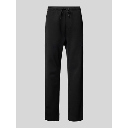 Spodnie dresowe z aplikacją z logo model ‘Hadim’ ze sklepu Peek&Cloppenburg  w kategorii Spodnie męskie - zdjęcie 172115769