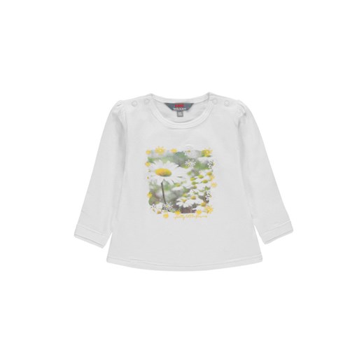 Dziewczęca bluzka z długim rękawem biała ze sklepu 5.10.15 w kategorii Kaftaniki i bluzki - zdjęcie 172115806
