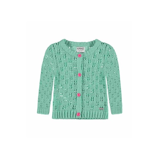 Sweter dziewczęcy rozpinany zielony ze sklepu 5.10.15 w kategorii Bluzy i swetry - zdjęcie 172115998