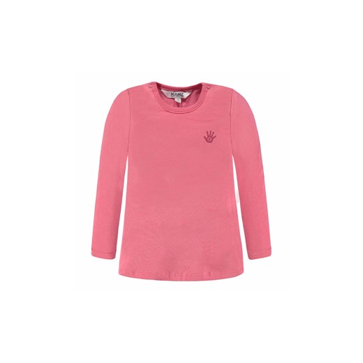 Dziewczęca bluzka z długim rękawem różowa ze sklepu 5.10.15 w kategorii Kaftaniki i bluzki - zdjęcie 172115999