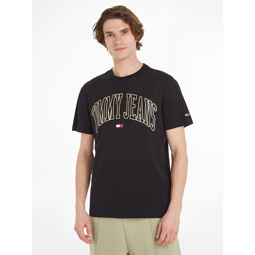 TOMMY JEANS Koszulka w kolorze czarnym ze sklepu Limango Polska w kategorii T-shirty męskie - zdjęcie 172118436