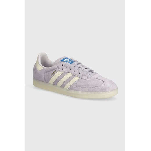 adidas Originals sneakersy zamszowe Samba OG kolor fioletowy IG6176 ze sklepu PRM w kategorii Buty sportowe męskie - zdjęcie 172118939