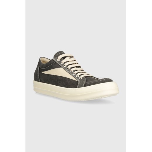 Rick Owens tenisówki Denim Shoes Vintage Sneaks męskie kolor szary DU01D1803.SCFLVS.7811 ze sklepu PRM w kategorii Trampki męskie - zdjęcie 172118947