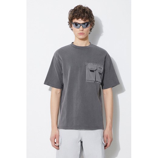 Manastash t-shirt bawełniany Disarmed męski kolor szary gładki 7924135002 ze sklepu PRM w kategorii T-shirty męskie - zdjęcie 172119237