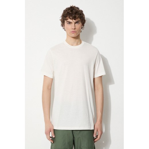 Filson t-shirt bawełniany Ranger Solid męski kolor beżowy gładki FMTEE0001 ze sklepu PRM w kategorii T-shirty męskie - zdjęcie 172119245