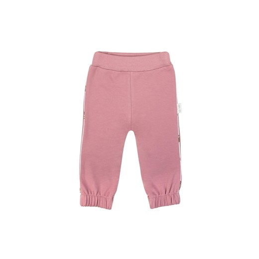 Bawełniane spodnie dziewczęce w kolorze wrzosowym ze sklepu 5.10.15 w kategorii Spodnie dziewczęce - zdjęcie 172122095