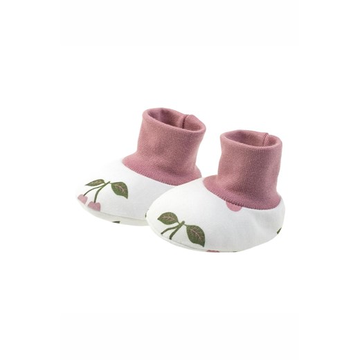 Buciki bawełniane dla dziewczynki w wisienki ze sklepu 5.10.15 w kategorii Buciki niemowlęce - zdjęcie 172122097