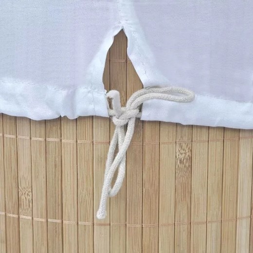 Bambusowy kosz na pranie Lavandi 2X- naturalny Elior One Size Edinos.pl