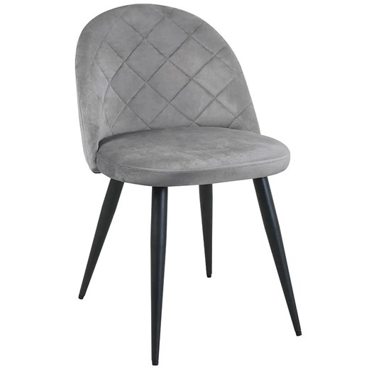 Komplet szarych eleganckich krzeseł 4 sztuk - Eferos 4X Elior One Size Edinos.pl promocja