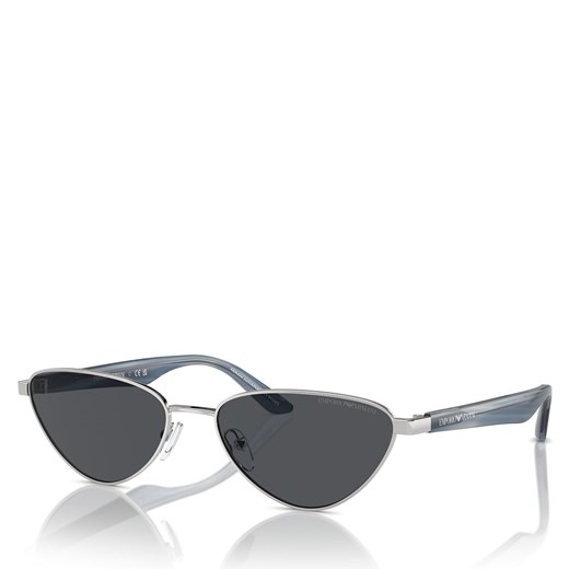 Okulary przeciwsłoneczne Emporio Armani 0EA2153 301587 Shiny Silver ze sklepu eobuwie.pl w kategorii Okulary przeciwsłoneczne damskie - zdjęcie 172125166