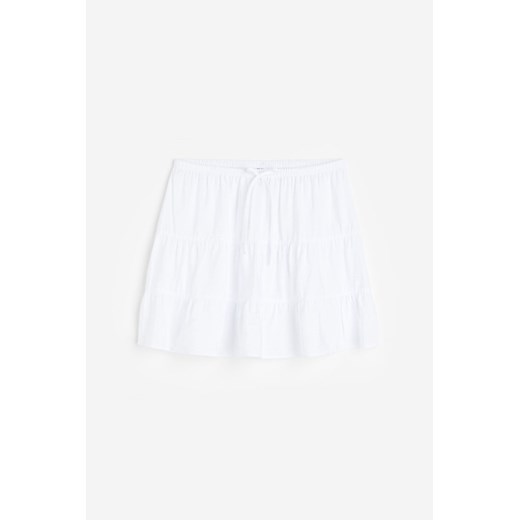 H & M - Falbaniasta spódnica mini - Biały H & M L H&M