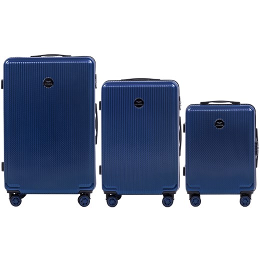 Zestaw 3 walizek Wings PC African Eagle DARK BLUE ze sklepu WINGS w kategorii Walizki - zdjęcie 172129445