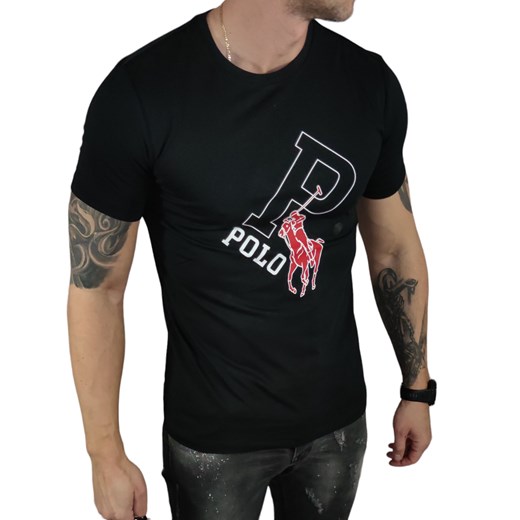 T-shirt Ralph Lauren POLO czarny  DM Ralph Lauren XL Moda Męska