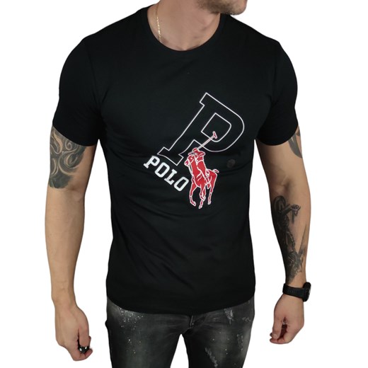 T-shirt Ralph Lauren POLO czarny  DM ze sklepu Moda Męska w kategorii T-shirty męskie - zdjęcie 172129956