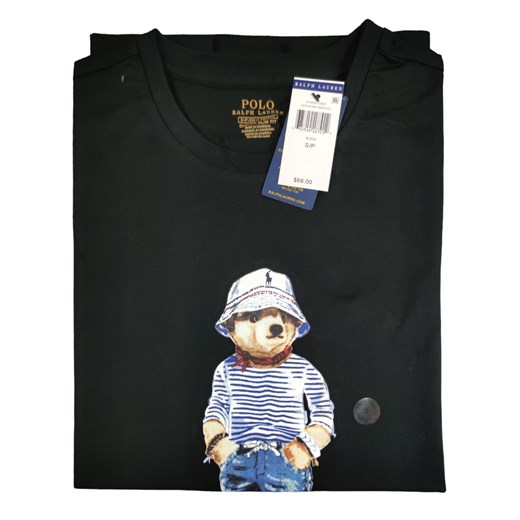 T-shirt Ralph Lauren czarny Bear 01 DM Ralph Lauren S Moda Męska