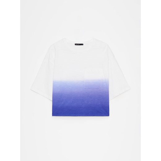 Mohito - Bawełniany t-shirt ombre - wielobarwny ze sklepu Mohito w kategorii Bluzki damskie - zdjęcie 172131538