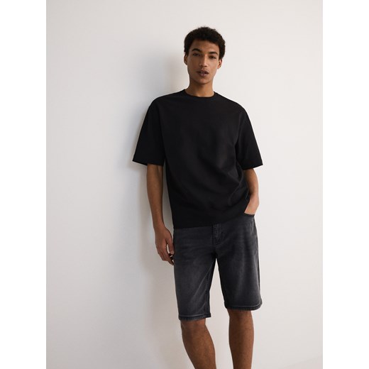 Reserved - Jeansowe szorty slim fit - szary Reserved 29 Reserved