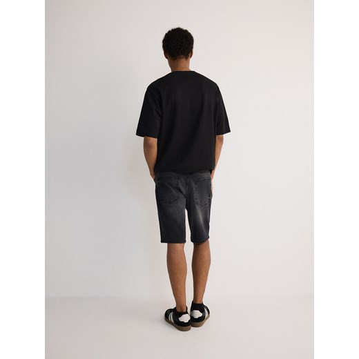 Reserved - Jeansowe szorty slim fit - szary Reserved 33 Reserved