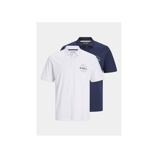Jack&Jones Komplet 2 koszulek polo Forest 12256945 Kolorowy Standard Fit ze sklepu MODIVO w kategorii T-shirty męskie - zdjęcie 172133569