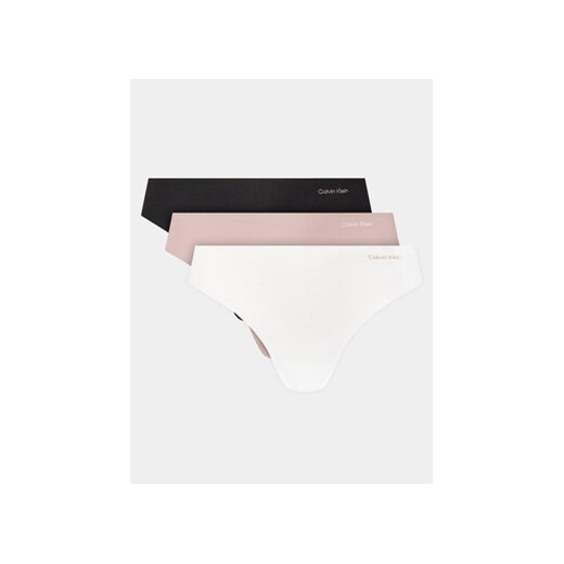 Calvin Klein Underwear Komplet 3 par stringów 000QD5219E Kolorowy ze sklepu MODIVO w kategorii Majtki damskie - zdjęcie 172133627