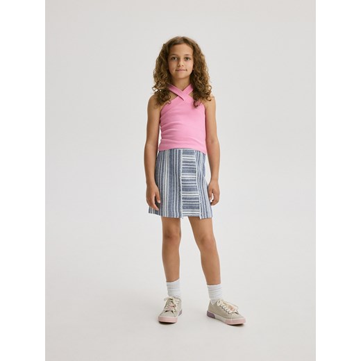 Reserved - Bawełniana spódnica w paski - wielobarwny ze sklepu Reserved w kategorii Spódnice dziewczęce - zdjęcie 172135266