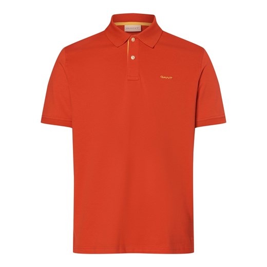 Gant Męska koszulka polo Mężczyźni Bawełna sjena jednolity ze sklepu vangraaf w kategorii T-shirty męskie - zdjęcie 172136507
