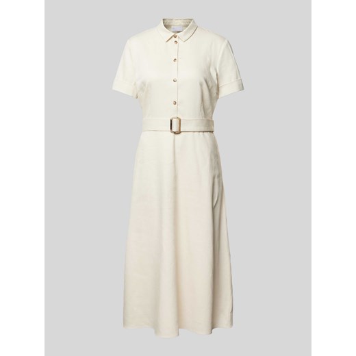 Sukienka koszulowa w jednolitym kolorze z paskiem w talii ze sklepu Peek&Cloppenburg  w kategorii Sukienki - zdjęcie 172136836