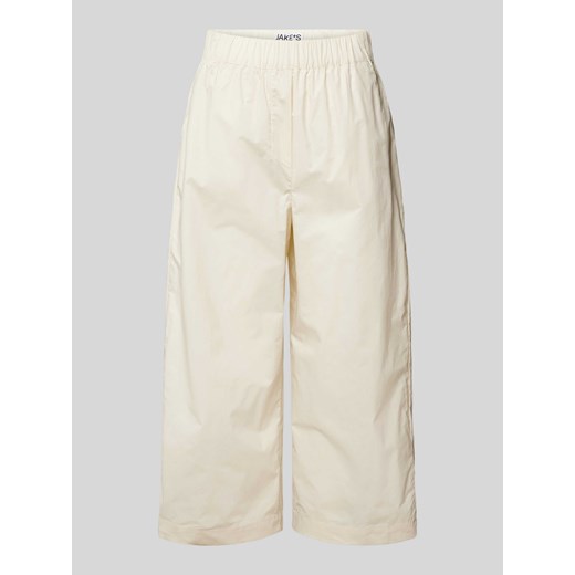 Spodnie o skróconym kroju z elastycznym pasem ze sklepu Peek&Cloppenburg  w kategorii Spodnie damskie - zdjęcie 172136969