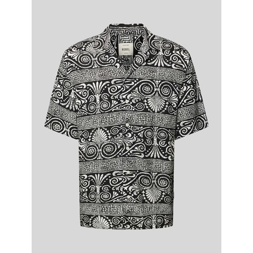 Koszula casualowa o kroju regular fit z nadrukiem na całej powierzchni model ‘FLAKE’ ze sklepu Peek&Cloppenburg  w kategorii Koszule męskie - zdjęcie 172137099