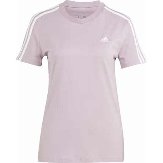 Koszulka damska Loungewear Essentials Slim 3-Stripes Tee Adidas ze sklepu SPORT-SHOP.pl w kategorii Bluzki damskie - zdjęcie 172137639