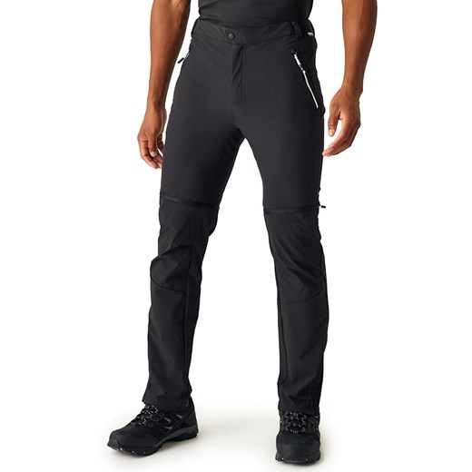 Regatta Spodnie funkcyjne Zipp-Off &quot;Mountain&quot; w kolorze czarnym ze sklepu Limango Polska w kategorii Spodnie męskie - zdjęcie 172137696