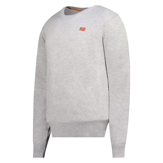 Geographical Norway Sweter w kolorze szarym Geographical Norway XXL okazyjna cena Limango Polska
