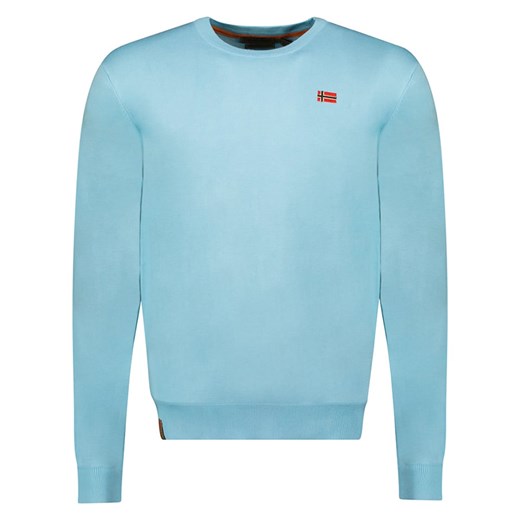 Geographical Norway Sweter w kolorze błękitnym ze sklepu Limango Polska w kategorii Swetry męskie - zdjęcie 172138205