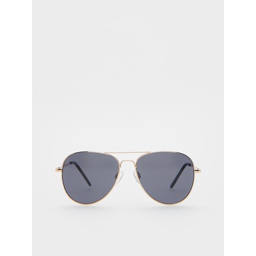 Reserved - Okulary przeciwsłoneczne AVIATOR - złoty ze sklepu Reserved w kategorii Okulary przeciwsłoneczne męskie - zdjęcie 172140169