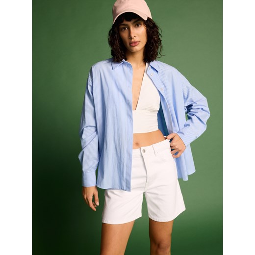 Reserved - Jeansowe szorty z przetarciami - biały Reserved 42 Reserved