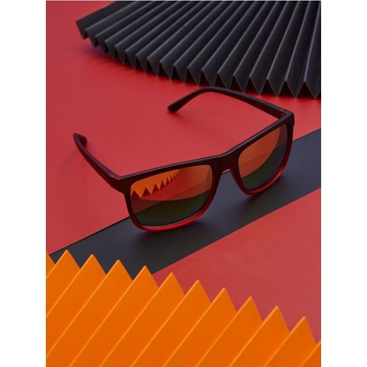 Sinsay - Okulary przeciwsłoneczne - czerwony ze sklepu Sinsay w kategorii Okulary przeciwsłoneczne męskie - zdjęcie 172141985