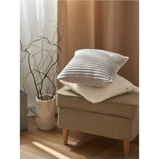 Sinsay - Poszewka na poduszkę - szary ze sklepu Sinsay w kategorii Poszewki na poduszki - zdjęcie 172141996