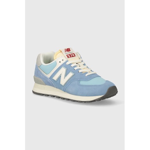 New Balance buty sportowe damskie sneakersy new 575 niebieskie wiązane płaskie 