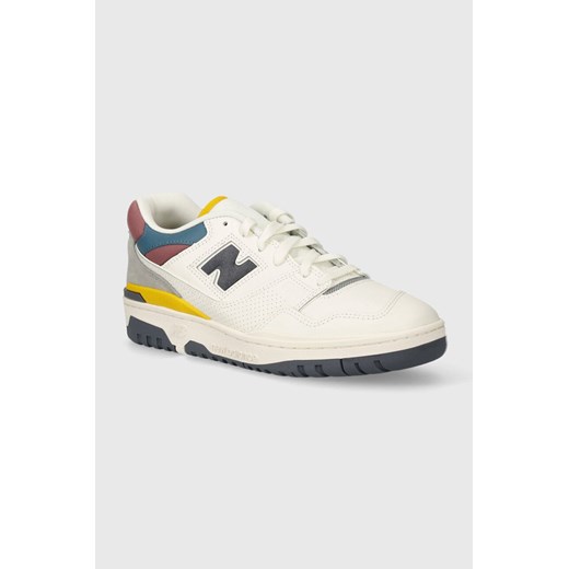 New Balance sneakersy skórzane 550 kolor biały BB550PGB ze sklepu ANSWEAR.com w kategorii Buty sportowe damskie - zdjęcie 172143629