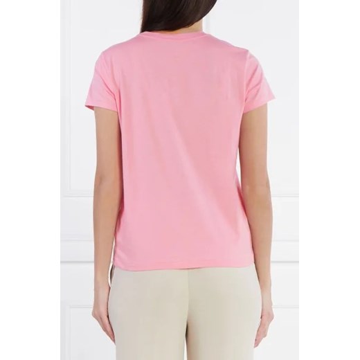 Bluzka damska Polo Ralph Lauren różowa na wiosnę z krótkim rękawem 