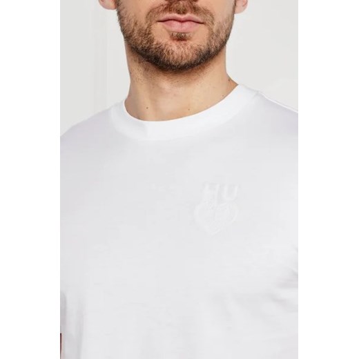 T-shirt męski biały Hugo Boss z krótkim rękawem 