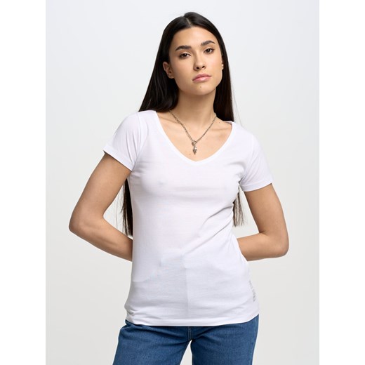 Koszulka damska v-neck Emma 101 ze sklepu Big Star w kategorii Bluzki damskie - zdjęcie 172145109